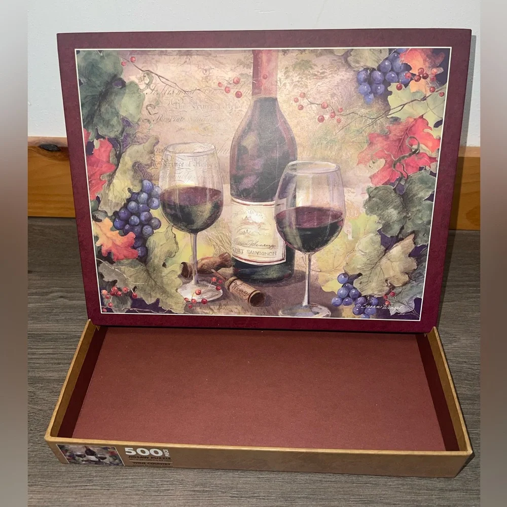 Lang Jigsaw Puzzle Wine Country Susan Winget Art 500 Pieces - Picture 4 of 6